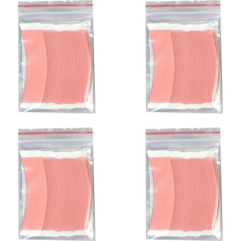 144 bandes adhésives double face Duo-Tac à forte tenue pour toupets et perruques à dentelle, ligne de découpe (1/5)