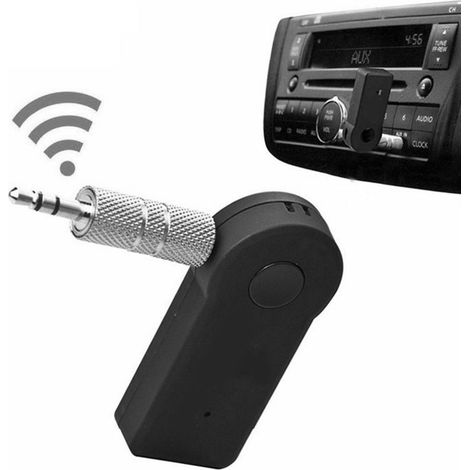 Adaptateur Bluetooth Voiture 3.5mm, Récepteur Audio 2.4GHz Kit Mains Libres Universel avec Prise Jack, Appel Sans Fil et Streaming pour Autoradio (1/5)