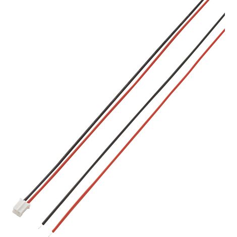 TRU COMPONENTS Konfektionierte Litze Polzahl Gesamt 2 Rastermaß: 2 mm 1 St.