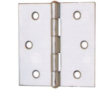 CERNIERA PERNO FISSO 121 ACC ZINC  80 X 80 MM- ALDEGHI LUIGI SPA- 24,0 pz