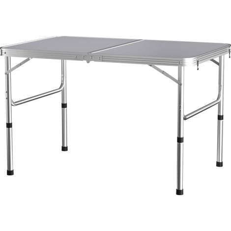Folding Camping Table Portable Aluminium Frame Outdoor Picnic Heavy Duty Case (1/5)