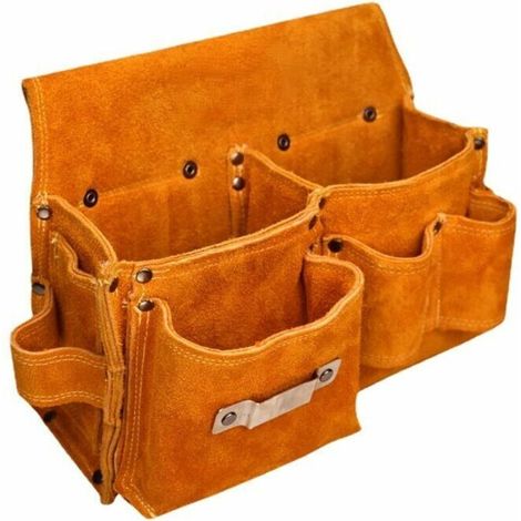 Sacoche de pour la taille Sacoche de Charpentier pour la Taille Ceintures Porte-Outils en Cuir Avec Porte-Marteau