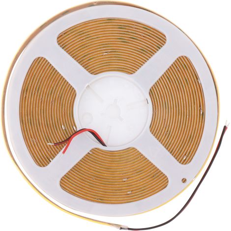 Ruban LED COB Haute Luminosité Flexible Adhesive Double Rang 10m 24V 3000K DIY Lampe Éclairage Dressing