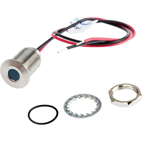 Voyant LED lumineux Bleu RS PRO, dia. 10mm, 10.8 13.2V c.c., IP67 ( Prix pour 1 )