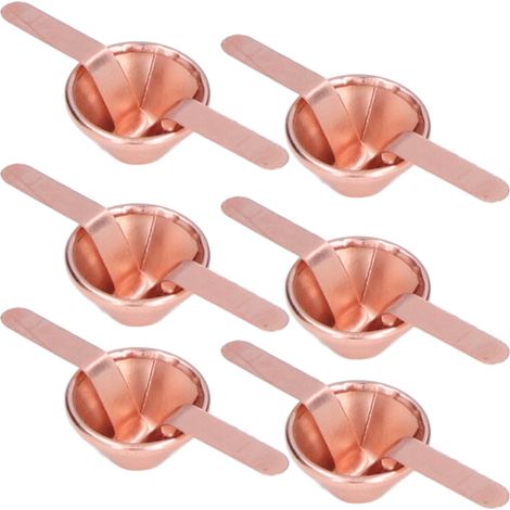 50 clous à deux branches en forme de seau, or rose, 15 mm, pour accessoires de sacs et de bagages. (1/5)