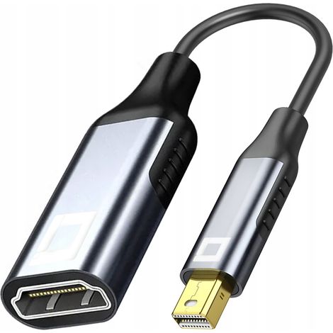 Adaptateur CO2 Mini DisplayPort HDMI 2.0 - Câble DP - HDMI FHD 240 Hz 4K 60 Hz HDR
