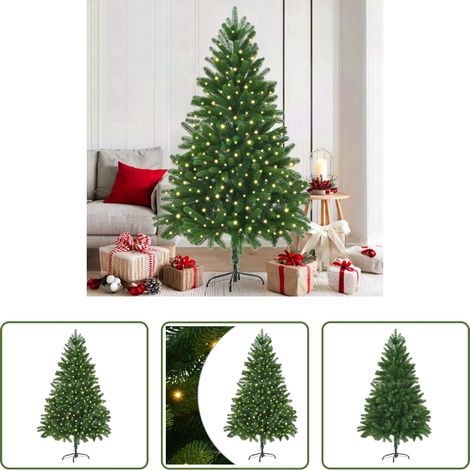 LED-Beleuchtung -  Weihnachtsbaum mit 300 LEDs mit Ständer Grün 180 cm PE (1/5)