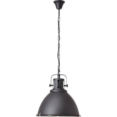 BRILLIANT Lampe Jesper Pendelleuchte 47cm Glas schwarz 1x A60, E27, 60W, geeignet für Normallampen (nicht enthalten) Kette ist kürzbar