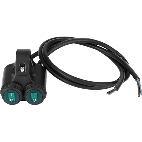 Universeller Motorradschalter 22 mm Lenker Doppelknopf Scheinwerfer Bremslicht Nebellicht Hupe Rücklicht A (1/5)