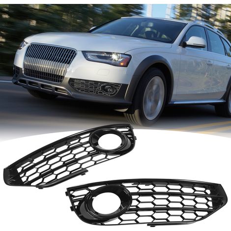 Nebelscheinwerfergitter in Wabenoptik, glänzend schwarz (ein Paar, links und rechts) für AUDI A4 B8 B8.5 Allroad 2009-2016 (GZ.D111HL/R) (1/5)