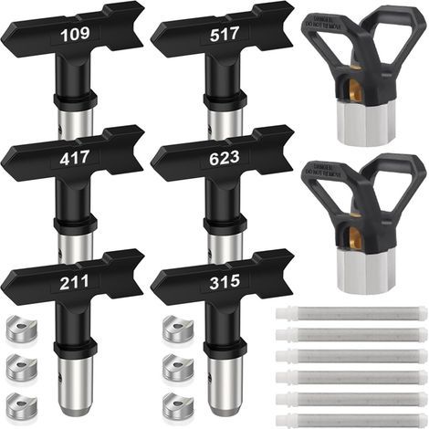 14 airless paint spray nozzles (1/5)
