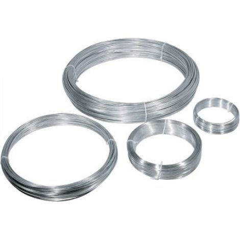Fil de fer zincé 2,7 mm x 100 m pour jardinage et bricolage