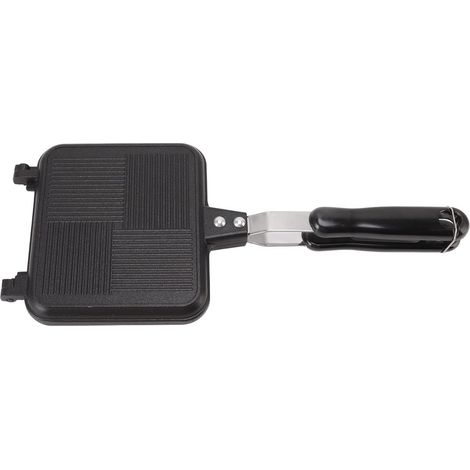 Machine à sandwichs rôtis double face, poêle amovible antiadhésive chauffante double face pour cuisine, intérieur, extérieur, fête, pique-nique, camping, ustensiles de cuisson