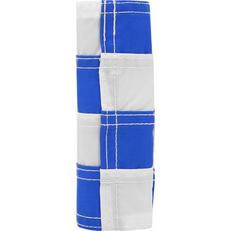 Drapeaux de Golf à Motif Damier Bleu pour Entraînement sur Green et Jardin, Poteaux de Trou avec Design en Grille