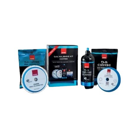 RUPES 9.COARSE180KIT D-A POLISHING Kit 180 Coarse, 1 Pasta ABRASIVA, 1 TAMPONE di LUCIDATURA in Spugna 180,1 TAMPONE di LUCIDATURA in Lana 180, 1 Panno in Microfibra