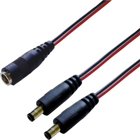 BKL Electronic 075916 DC-Verteiler Niedervolt-Stecker - DC-Kupplung 5.5 mm 2.1 mm 0.30 m 1 St. Sin (1/2)