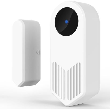 Capteur de Contact Porte fenêtre WiFi 2,4GHz Détecteur d’Ouverture Notification Application Tuya, Sans Hub, Compatible Google Assistant (Lot de 1) (1/5)