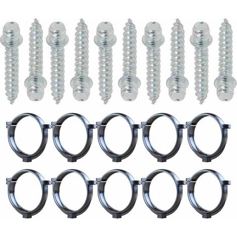 Ensemble de 10 colliers tube de descente Ø80 Anthracite + 10 Vis 7x40mm - Arcanaute