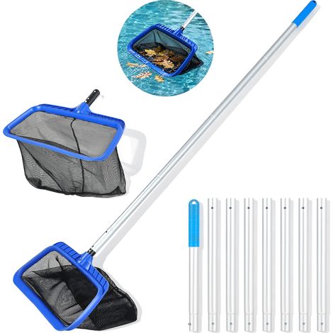 Rastrillo para hojas, material duradero, eliminación eficiente de residuos, azul (1/5)