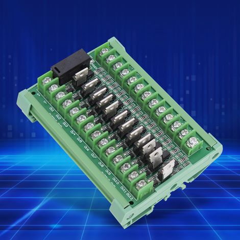 Module d'amplification de signal PLC 12 canaux avec relais d'isolation, entrée NPN, sortie PNP, alimentation CC 12-36 V (1/5)
