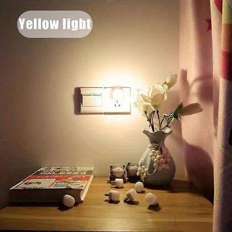 Mini lámpara nocturna USB con forma de hongo, lámpara ambiental portátil Plug-and-Play con cambio automático de color, 6 colores para la decoración navideña de la mesita de noche. (1/5)