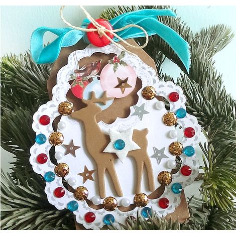 Etichette regalo in carta kraft con cordino, 20 pezzi (1/4)