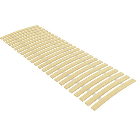 Sommier à lattes, Résistant et confortable, Cadre à lattes avec 24 lattes 70x200 cm OIB5537E (1/5)