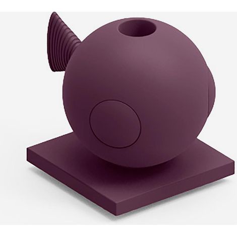 Vaso design da esterno in polietilene per giardini Fugu - Viola