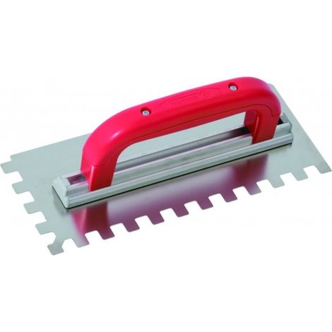 SOFOP TALIAPLAST - Platoir à colle inox 28x11 dents carrées 12mm