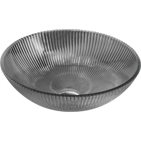 Mexen Zuri lavabo de vidrio sobre encimera 39 x 39 cm, negro - 24193970 (1/2)