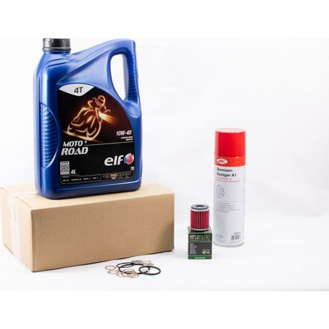 Kit Entretien Vidange Standard pour YAMAHA MT 125 de 2020 à 2023 - ELF  MOTO 4 ROAD 10w40 4L