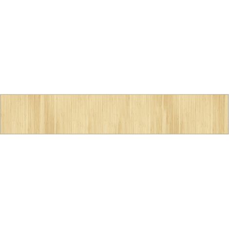 Tapis rectangulaire naturel clair 70x400 bambou (1/5)