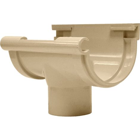 Jardibric – Raccord à coller pour gouttière Ø 25 mm – PVC haute qualité – Étanchéité optimale – Assemblage facile pour évacuation efficace (1/2)