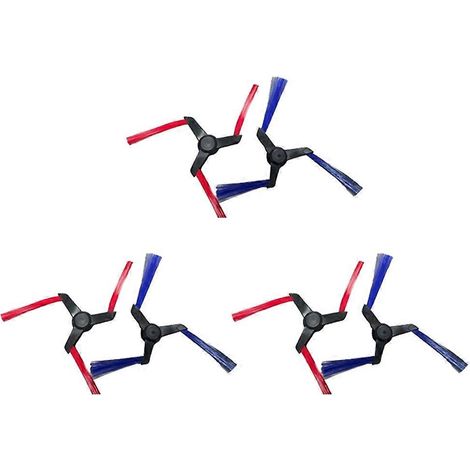 Lot de 6 brosses latérales, compatibles avec les pièces de rechange pour aspirateur robot Spot+Scrub AI, brosses latérales pour aspirateur (1/5)