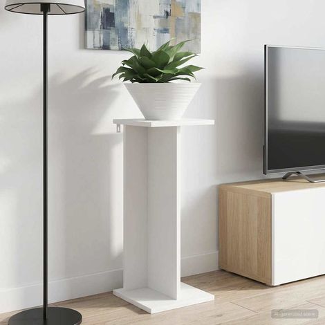 vidaXL Supporto per piante 2 pcs Bianco 25 x 25,5 x 60,5 cm