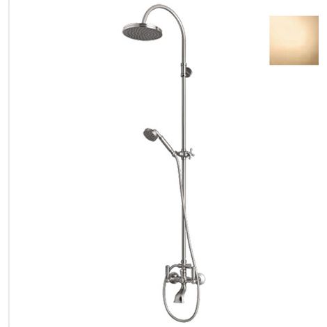 Mélangeur kit colonne bain-douche mural inverseur or Liberty Line - Bossini L01203021