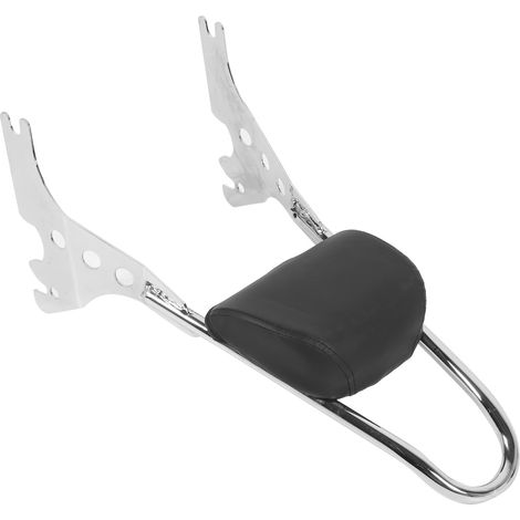 Kit de coussin de dossier amovible pour moto XL883C, XL883R, XL1200R, XL1200C et XLH883 (2004-2019), chromé. (1/5)