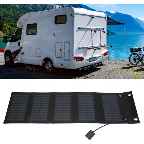 Sac pliable pour camping-car 25 W avec interface USB, conception à 5 volets et câble de connexion USB 1 vers 10 (1/5)