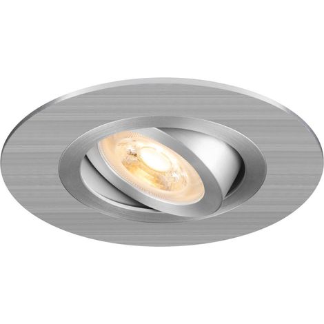 Spot encastré NEW TRIA® 75 XL int rond orientable alu GU10 10W IP20 - SLV - 1007626 (1/3)