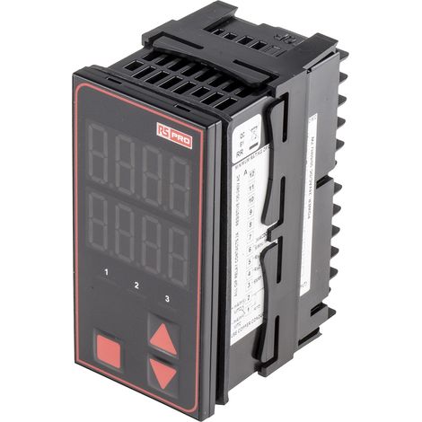 Régulateur de température PID, 24 V (c.a./c.c.), 3 sorties Relais, SSR Analogique, thermocouple type B, thermocouple ( Prix pour 1 ) (1/3)