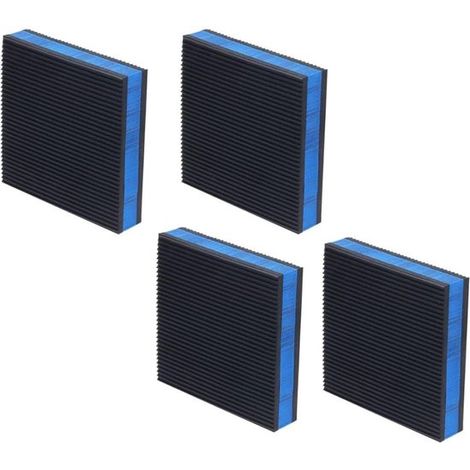 Amortiguadores de vibración de goma EVA. Juego de 4 alfombrillas antivibración para lavadora，aire acondicionado，100 x 100 x 22 mm，3 mm (1/2)
