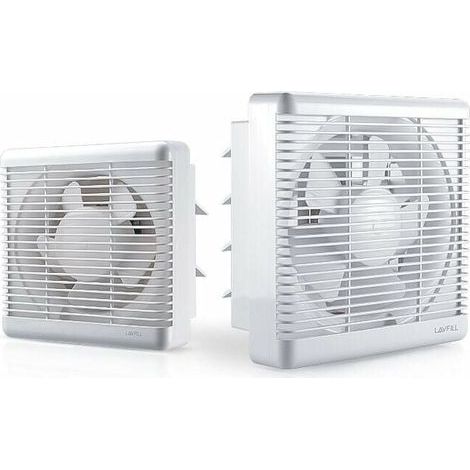 Abluftventilator – 20 cm – 30 W – Umkehrbare Zuluft-/Abluftfunktion – Für Bad, Küche, Dachboden, Garage, Fenster – 1 Stück (1/5)