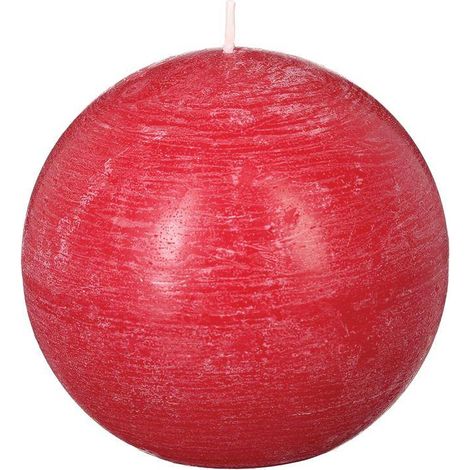 Rustikale Kugelkerze - rot - 445g