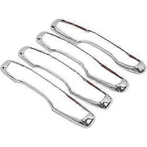 Ensemble de 4 garnitures de poignées de porte extérieures chromées en ABS pour BMW XC60, XC90 et S90 (modèles 2018-2019) (1/5)