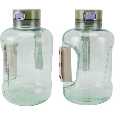 QORVA-Bouteille d'eau à hydrogène 1,5 L Technologie SPE PEM 1300 ppb à 1800 ppb Générateur d'eau riche en hydrogène portable Bouilloire de sport pour la famille et le fitness Vert clair (1/5)