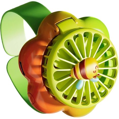 Mini ventilateurs lumineux rafraîchissants et portables pour l'été Petit ventilateur portable à porter sur soi pour les voyages, la plage, la randonnée, les pique-niques, les vacances, la maison, la