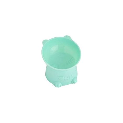 Gamelle pour animaux de compagnie avec base surélevée anti-basculement et inclinable pour protéger la colonne cervicale, gamelle pour chat et chien, eau et nourriture (1/4)