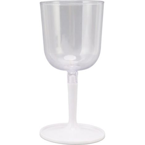 Verres à vin pliables et portables, incassables, transparents, détachables, en plastique blanc, pour le camping et les voyages. (1/5)
