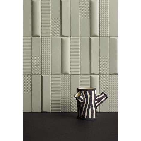 Faïence BISCUIT 5x20 cm Plain Salvia Biscuit (1/4)