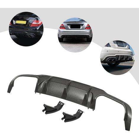 Hinterer unterer Diffusor Stoßfänger für Mercedes W204 C250 C300 C350 2012-2015 (1/5)